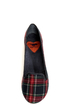 Rocket Dog Morrison Navy Mini Tart Plaid Smoking Slipper Flats