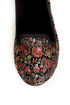 Rocket Dog Morrison Black Opera Brocade Smoking Slipper Flats