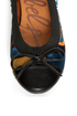 Rebels Pandora Black Scarf Print Cap-Toe Ballet Flats