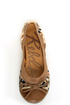 Rebels Pandora Tan Scarf Print Cap-Toe Ballet Flats