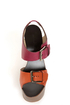 Report Signature Bruner Coral Color Block Platform Sandals