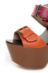 Report Signature Bruner Coral Color Block Platform Sandals