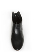 Report Georgiana Black Leather Belted Ankle Boots