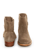 Report Rudy Taupe Suede Side Braid Ankle Boots