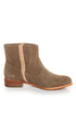 Report Rudy Taupe Suede Side Braid Ankle Boots