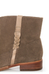 Report Rudy Taupe Suede Side Braid Ankle Boots