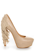 Report Signature Targee Tan Fringe Platform Pumps