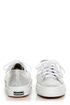 Superga 2750 Lamew Silver Lam� Lace-Up Sneakers