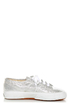 Superga 2750 Lamew Silver Lam� Lace-Up Sneakers