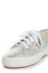 Superga 2750 Lamew Silver Lam� Lace-Up Sneakers