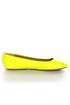 Soda Afar Yellow Neon Patent Ballet Flats