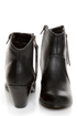 Soda Aloe Black Side Zipper Ankle Booties