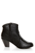 Soda Aloe Black Side Zipper Ankle Booties