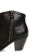 Soda Aloe Black Side Zipper Ankle Booties