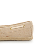 Soda Beside Light Beige Linen Deck Shoe Flats