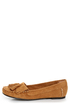 Soda Brook British Tan Kiltie Moccasin Flats