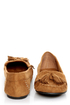 Soda Brook British Tan Kiltie Moccasin Flats