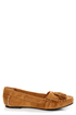 Soda Brook British Tan Kiltie Moccasin Flats