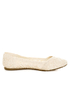 Soda Faddy Beige Crocheted Ballet Flats