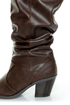 Soda Lode Brown Slouchy Mid Calf Boots