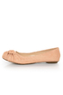 Soda Pozo Pink Ruched and Knotted Ballet Flats