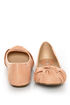 Soda Pozo Pink Ruched and Knotted Ballet Flats