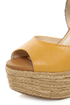 Soda Terani Mustard Multi Color Block Platform Espadrille Wedges