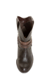 Soda West Dark Brown Harness Mid Calf Cowgirl Boots