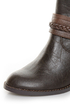 Soda West Dark Brown Harness Mid Calf Cowgirl Boots