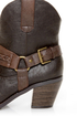 Soda West Dark Brown Harness Mid Calf Cowgirl Boots