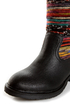Sbicca El Dorado Black Multi Striped Riding Boots