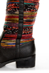 Sbicca El Dorado Black Multi Striped Riding Boots