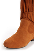 Sbicca Shyann Tan Suede Fringe Knee High Boots