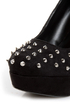 Speed Limit 98 Shark Black Spiked Platform Pumps