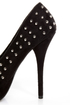 Speed Limit 98 Shark Black Spiked Platform Pumps