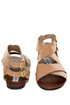 Steve Madden Achilees Natural Leather Flat Gladiator Sandals
