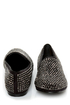 Steve Madden Conncord Black Bejeweled Smoking Slipper Flats