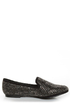 Steve Madden Conncord Black Bejeweled Smoking Slipper Flats