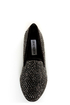 Steve Madden Conncord Black Bejeweled Smoking Slipper Flats