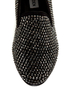 Steve Madden Conncord Black Bejeweled Smoking Slipper Flats