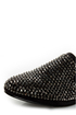 Steve Madden Conncord Black Bejeweled Smoking Slipper Flats