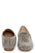 Steve Madden Conncord Pewter Studded Smoking Slipper Flats