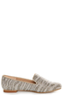 Steve Madden Conncord Pewter Studded Smoking Slipper Flats
