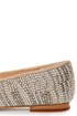 Steve Madden Conncord Pewter Studded Smoking Slipper Flats