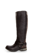 Steve Madden Judgemnt Black Leather Fleur-De-Lis Riding Boots