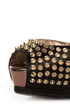Steve Madden Obstcl-S Black and Bronze Studded Peep Toe Heels