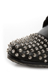 Steve Madden Tarnney Grey Leather Studded Lace-Up Combat Boots