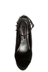 Shoe Republic LA Deare Black Spiked and Studded Platform Wedges