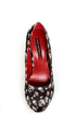 Shoe Republic LA Ghost Black Velvet Skull Print Pumps