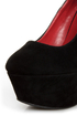 Shoe Republic LA Lynn Black Ankle Strap Mega Platform Wedges